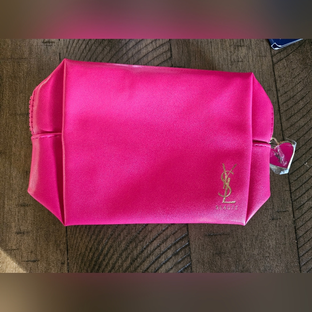 NWOT Yves Saint Laurent Pink Cosmetic Bag